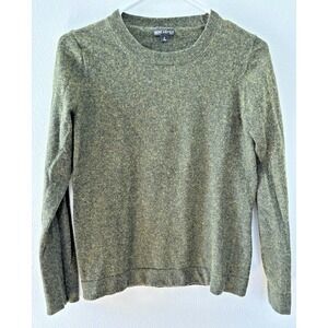 J Crew Sweater Womens Small Green Wool Cotton‎ Boxy Preppy Career Academia